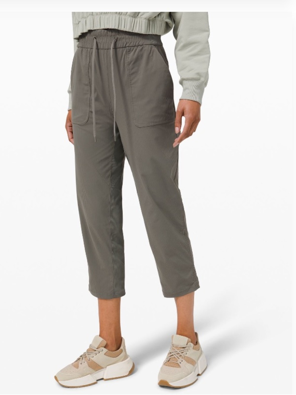 lululemon athletica - Dance Studio Cropped Drawstring Capris in Olive
